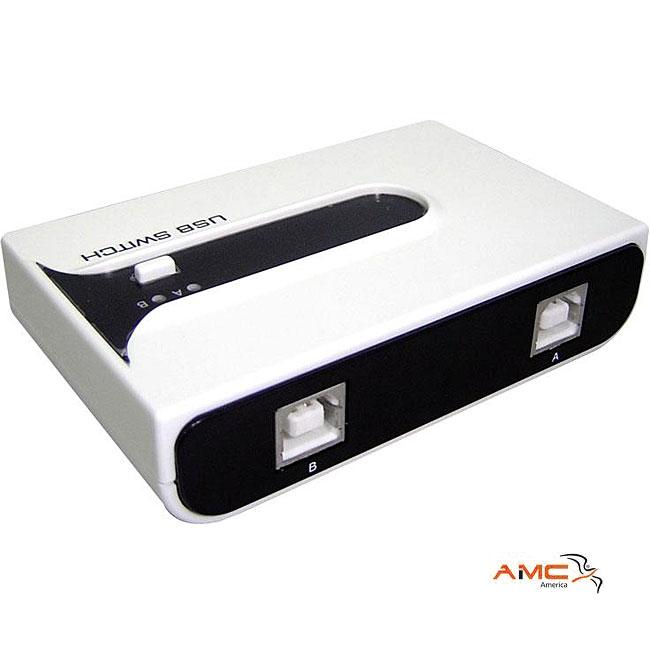 AMC PW-221AUS 2-to-1 USB 2.0 Sharing Switch